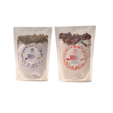 Natuure  Bliss: Epsom Salt Bath Rituals  with Rose Petals & Lavender Buds pack of 2 - 500 gms each